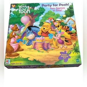 DISNEY Winnie the Pooh ✨ 1999 Board Game party for Pooh *missing game pieces*